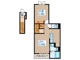 コンフォールつかさ　Aの物件間取画像